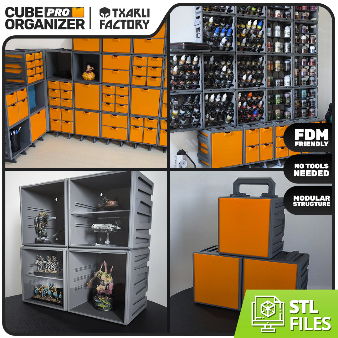 Txarli Factory Cube Pro Organizer 官方配置示意圖